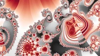 A wallpaper drawn in orbit itinerary, in the Julia d = 4 family.