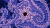 A wallpaper drawn in cross trap over smooth, in the Multibrot d = 4 family.
