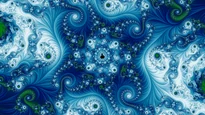 A wallpaper drawn in stripe average, in the Mandelbrot family.