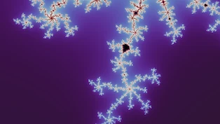 A Mandelbrot frame taken at random on the boundary, drawn in one neutral palette.