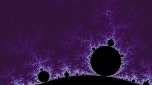 A Mandelbrot frame taken at random on the boundary, drawn in one neutral palette.