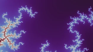 A Mandelbrot frame taken at random on the boundary, drawn in one neutral palette.