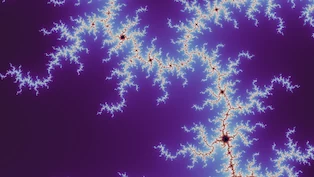 A Mandelbrot frame taken at random on the boundary, drawn in one neutral palette.