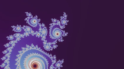 A Mandelbrot frame a person rated 2, drawn in one neutral palette.