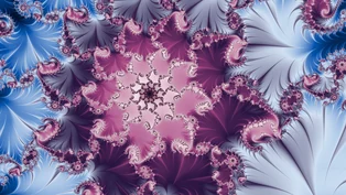 A wallpaper drawn in cross trap over smooth, in the Phoenix family.