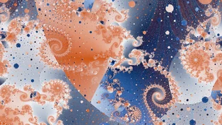 A wallpaper drawn in closest trap angle over smooth, in the Mandelbrot family.