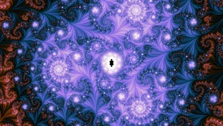 A wallpaper drawn in stripe over smooth, in the Multibrot d = 3 family.