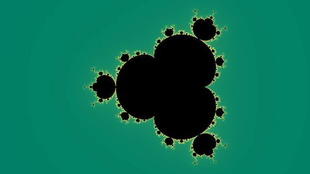 The whole Multibrot d = 4 set, drawn in one palette.