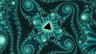 A wallpaper drawn in curvature over smooth, in the Multibrot d = 4 family.