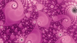 A wallpaper drawn in triangle-inequality average, in the Julia d = 5 family.
