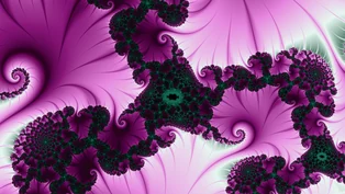 A wallpaper drawn in cross trap over smooth, in the Multibrot d = 3 family.