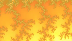 The same Mandelbrot location, drawn in the Lemon Ember palette.