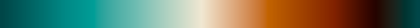 The gradient Copper Meets Tide, closes on the color it opens with.