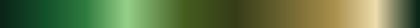 The gradient Olive, Green, Ochre, closes on the color it opens with.