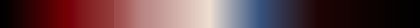 The gradient Oxblood, One Cold Spark, closes on the color it opens with.