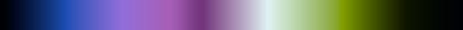 The gradient Plum, Cobalt, Acid, closes on the color it opens with.