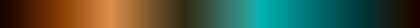 The gradient Rust Against Petrol, closes on the color it opens with.