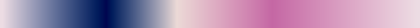 The gradient Sapphire in Blush, closes on the color it opens with.
