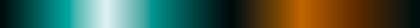 The gradient Teal Flare, Amber Fall, closes on the color it opens with.