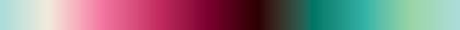 The gradient Tourmaline Rose, closes on the color it opens with.