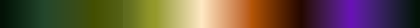 The gradient Verdant Triad, closes on the color it opens with.